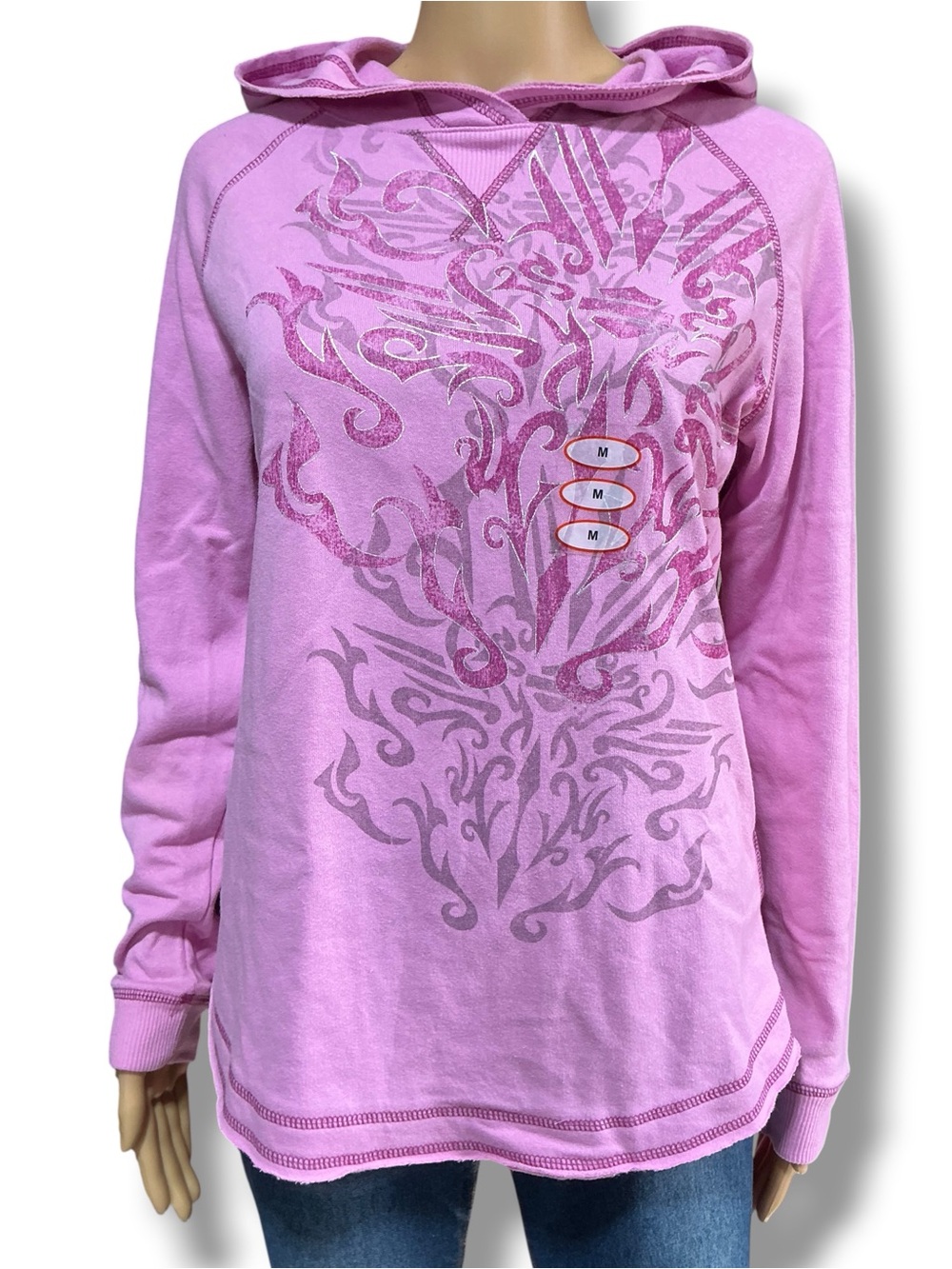 Harley-Davidson® Women's Pink Pullover Lounge Hoodie Pullover Style